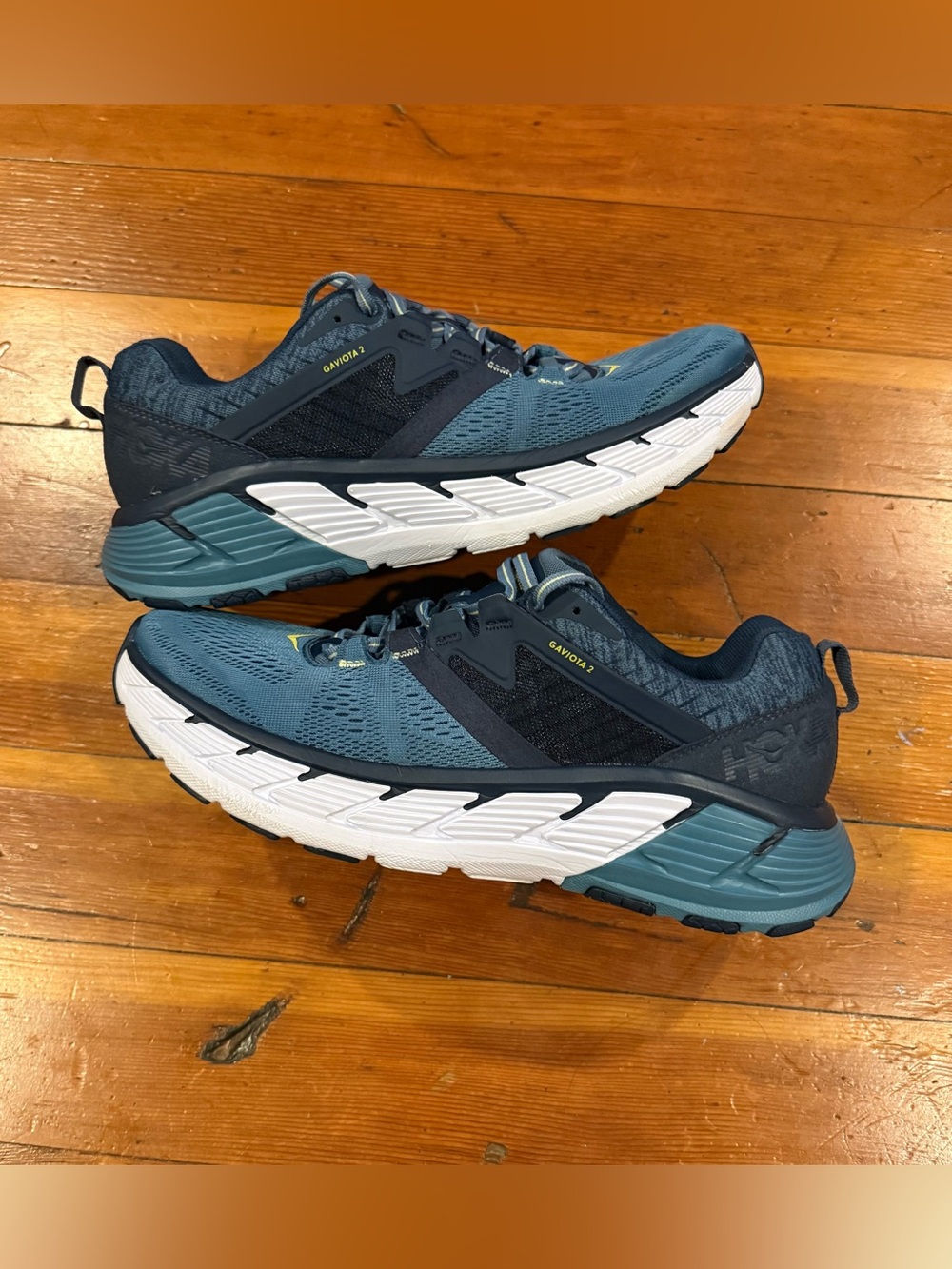 Hoka One One Men's Gaviota 2 Running Shoe - Teal & Navy - Picture 3 of 6